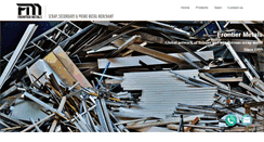 Desktop Screenshot of frontiermetals.com