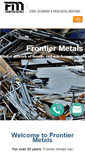 Mobile Screenshot of frontiermetals.com